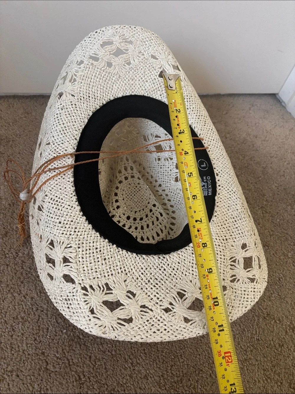 White new cowboy hat was $40